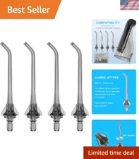 COSLUS Water Flosser Jet Tips - 4 Count Replacement Heads for Better Oral Health