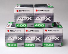AGFAPHOTO Lot de 5 films APX 400 ISO 36 poses péremption 04/2029