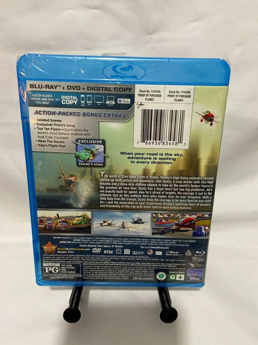 Planes [2013] Blu-ray+DVD+Digital Copy; 2-Disc Set & Slipcover