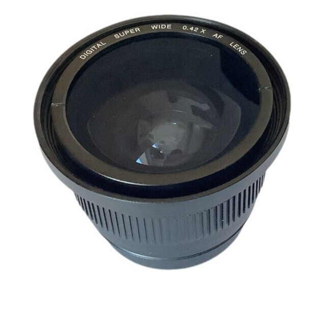 Objectif grand angle 0.42X avec macro 46mm pour caméscope DV