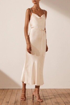 satin midi slit dress Duntery Sweetheart Strapless A-Line Satin Maxi Dress With Slit, Navy-Blue