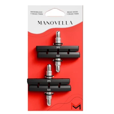 MANOVELLA Fahrrad V-Brake 70mm 4x Bremsschuhe für Shimano Tektro Avid Sram MTB Trekking