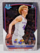 2022-23 Bowman U Chrome Basketball GRADEY DICK Kansas #41 - Toronto Raptors