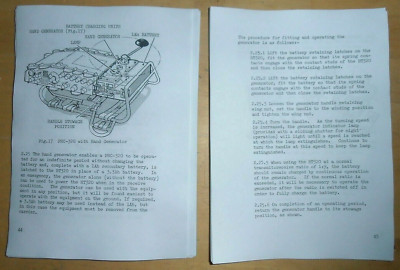 Benutzerhandbuch für Radiosender UK/PRC-320. 61123