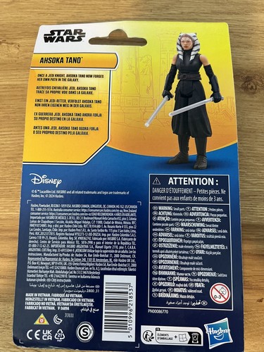 Star Wars Epic Hero Series Ahsoka Tano 4" Actionfigur & 2 Zubehörteile NEU Neu in OVP - Bild 2 von 6