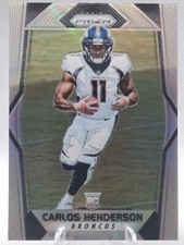 2017 Panini Prizm Carlos Henderson RC Rookie Card Silver Prizm #233. rookie card picture
