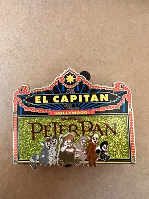Disney DSF El Capitan Peter Pan Marquee Pin LE 300 Lost Boys DSSH Glitter