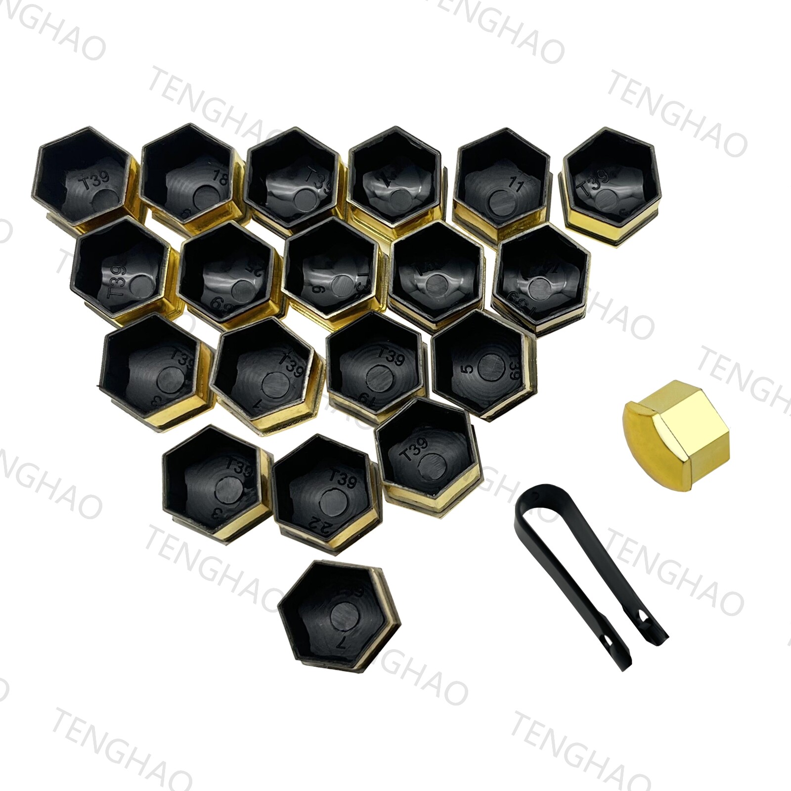 20pcs Car Wheel Lug Nut Dust Cover Tyre Bolt Hub Screw Cap Protector