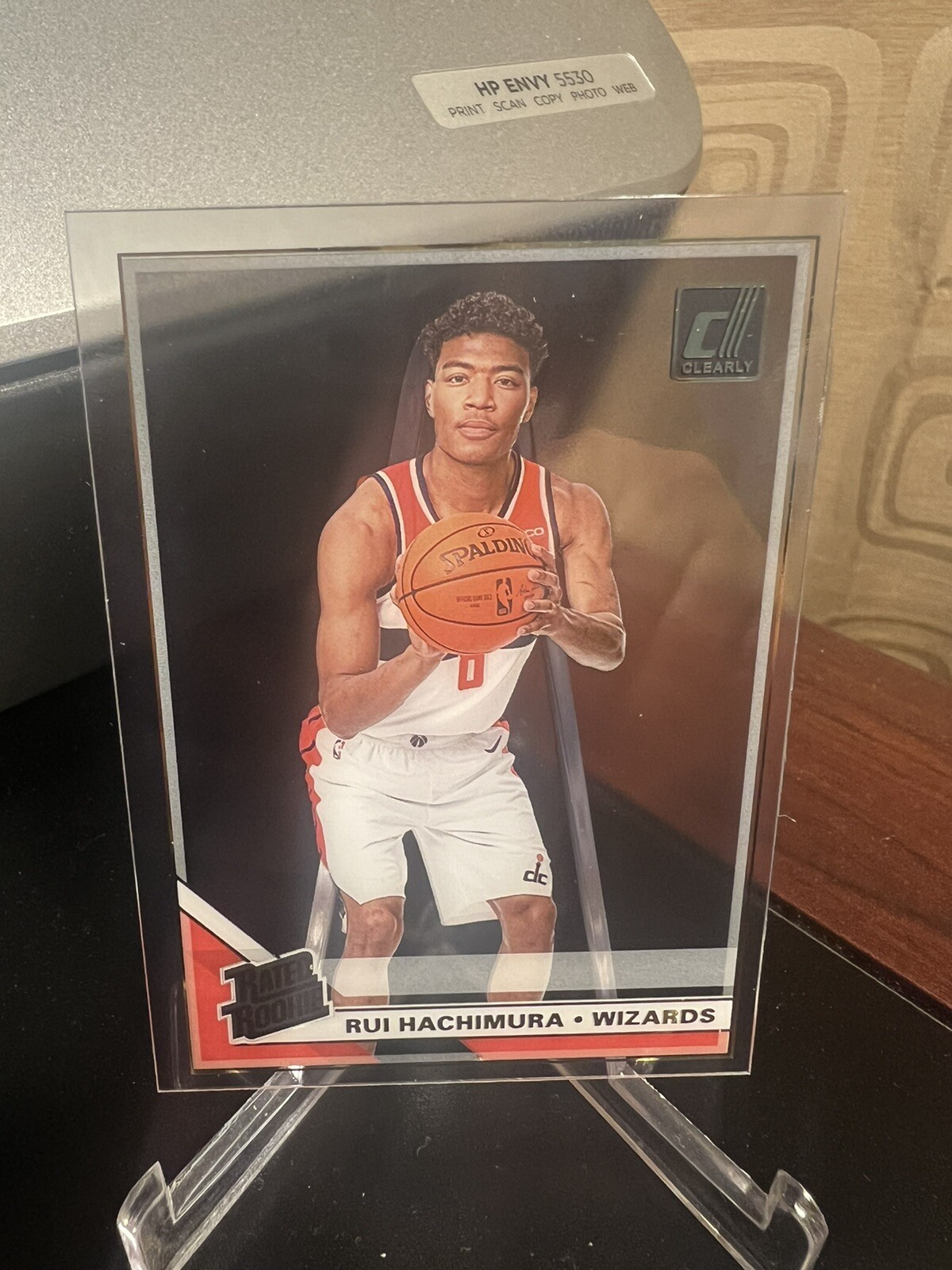 2019-20 Panini Clearly Donruss Rated Rookie Rui Hachimura #58 RC Wizards Lakers