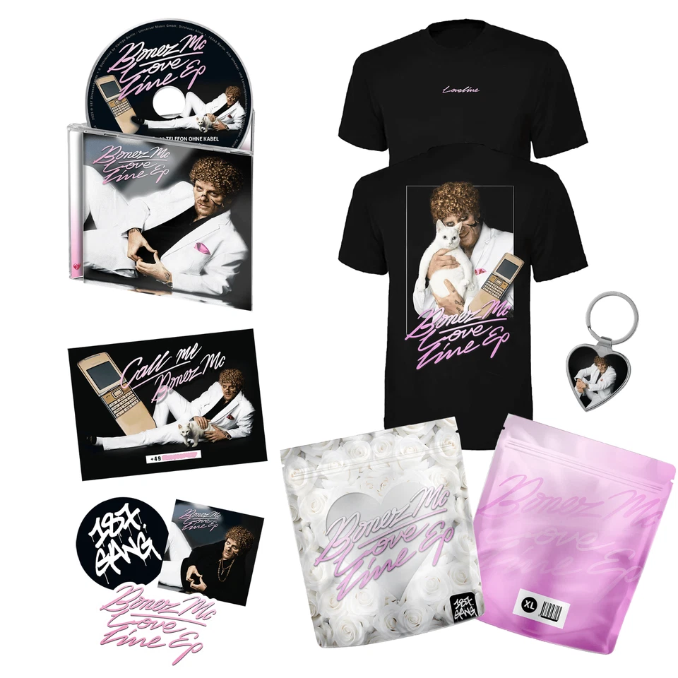 LOVELINE EP BUNDLE (CD +T-SHIRT +ANHÄNGER) | 187 STRASSENBANDE - BONEZ MC