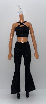 Barbie RBD Mia Doll Outfit Concert Black Top Pant Shoes Boots Rebelde Telenovela