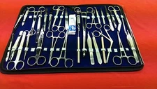69 PC MINOR MICRO SURGERY SURGICAL VETERINARY DENTAL INSTRUMENTS STUDENT SET KIT