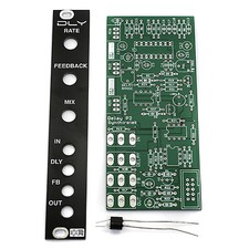 Synthrotek DLY Module PCB, Panel and Vactrol - Eurorack Modular echo delay