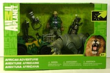 Animal Planet AFRICAN ADVENTURE Playset Rhino Action Figure ATV 01035 NIP RARE I
