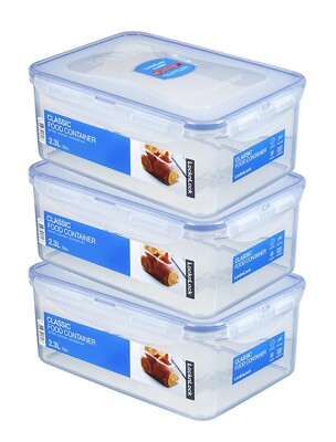 LocknLock: 3x Dose rechteckig 2,3 l (HPL825/3)
