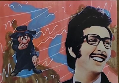 Aceo Original Assablage Monty Python Crazy Magazine Collage Card Funny Artworks
