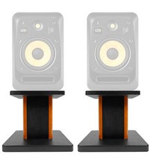 Rockville 8  Wood Studio Monitor Speaker Stands For KRK V8 S4 Monitors