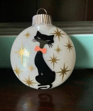 Mid Century Cat Inspired Ornament