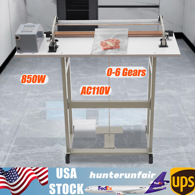 2-in-1 Foot Pedal Heat Sealing Machine Plastic Bag Sealer Sealing Machine 850W