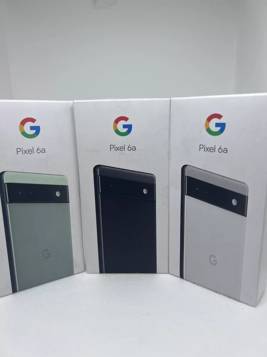 NEW! Google Pixel 6a 5G - 128GB Unlocked All Carriers (Charcoal, Sage, or  Chalk)