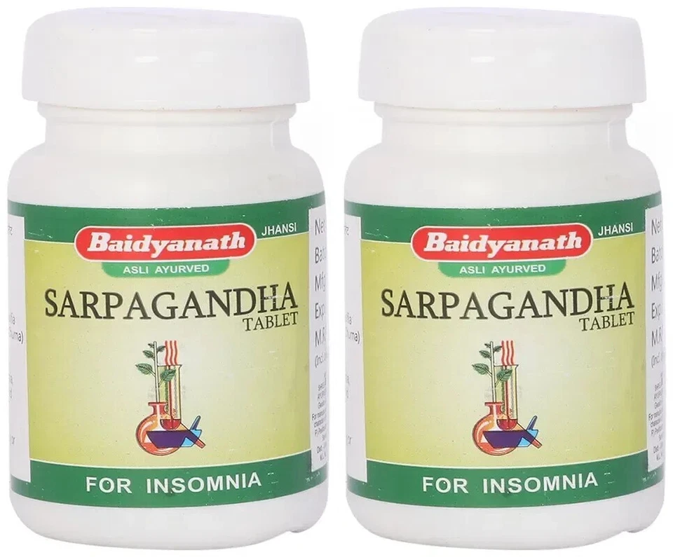 Baidyanath SARPAGANDHA Tabletas (50tab) Ayurvédicas Útiles en Insomnio Foto 2 de 4
