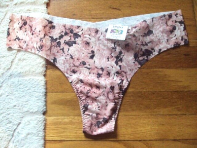 Spanx Under Statements Thong Underwear Women s plus 2x rose garden