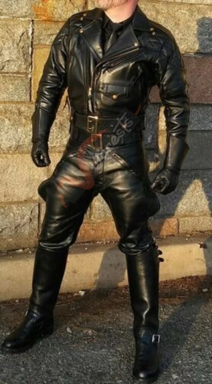 Men's Real Leather Breeches / Jodhpurs Style Pants Black Leather Breeches
Opens in a new window or t