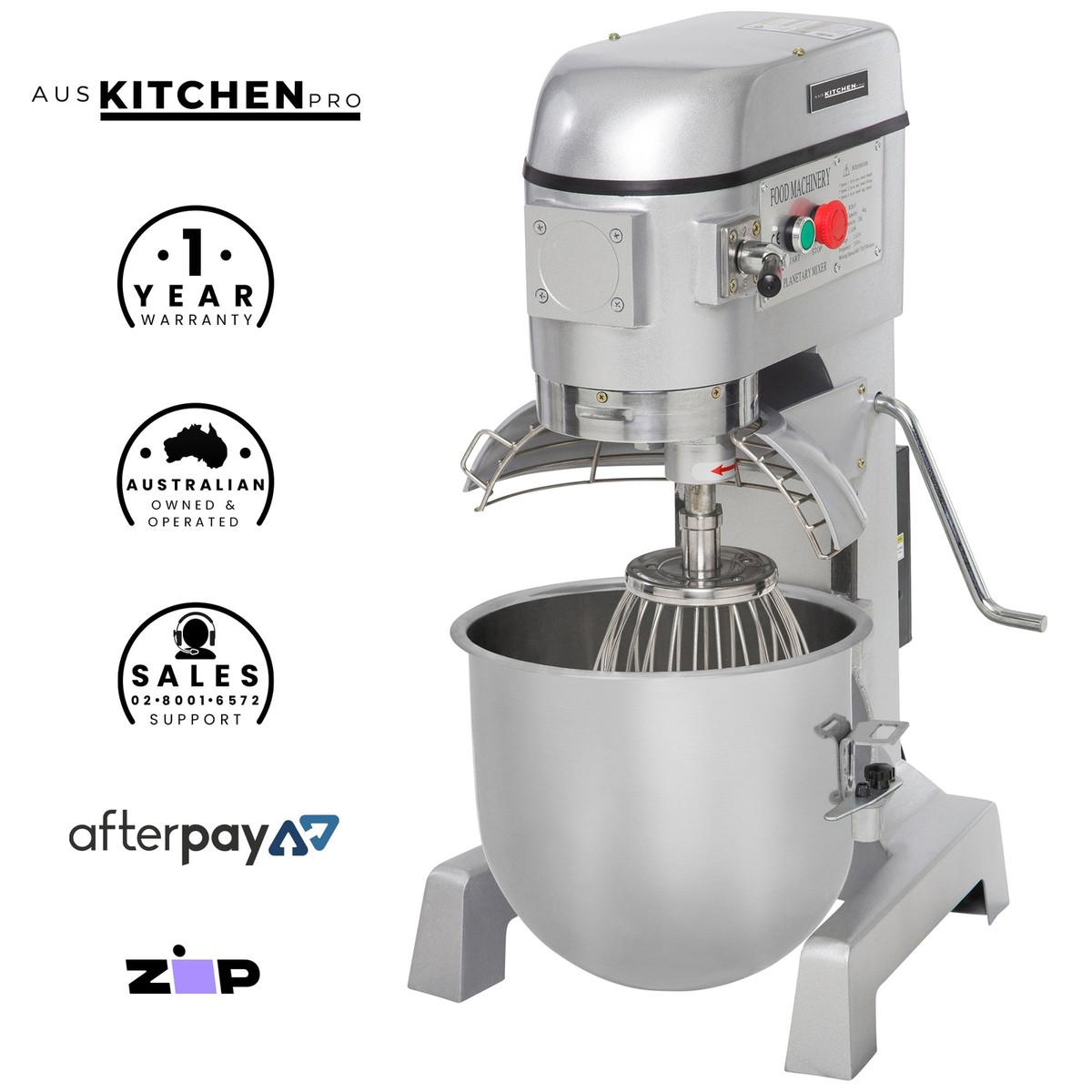 Planetary Mixer 10 Litre Commercial Stand Food Dough Pizza Bread