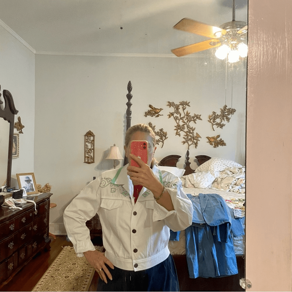 ロンハーマン　定価50,600円White Denim Jacket 新品未使用 Monochrome men's denim jacket – Rae Jeans