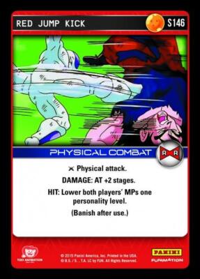 DBZ Dragon Ball Z TCG Card Panini Evolution S146 Red Jump Kick | eBay