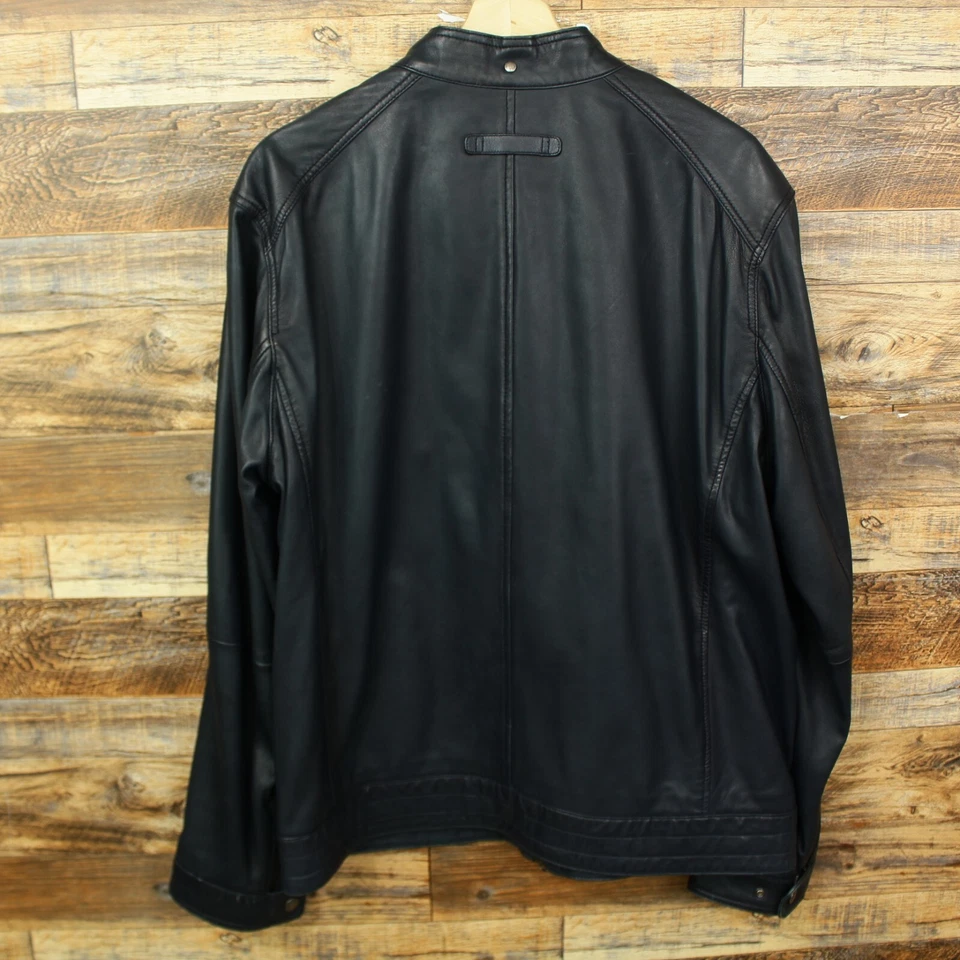 Chaqueta de cuero para hombre Massimo Dutti XXL Premium Foto 4 de 4