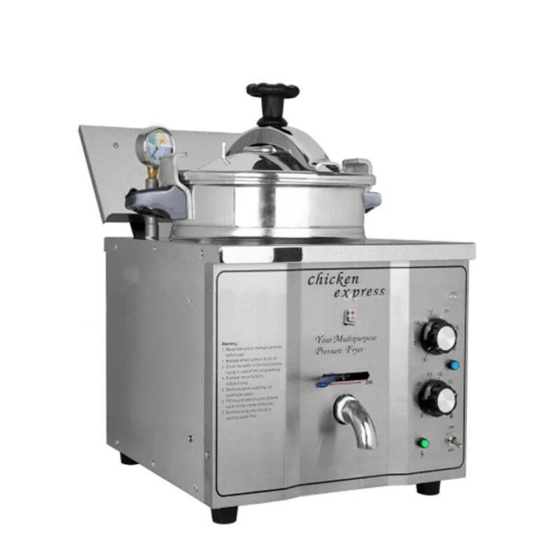 Pressure fryer top for home use