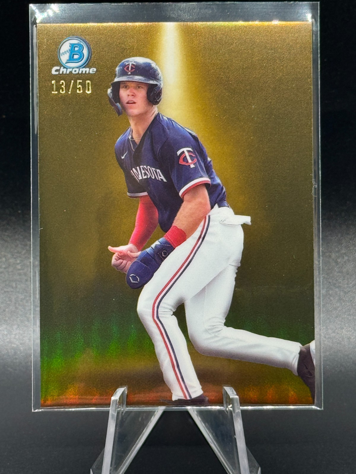 2024 Bowman Chrome Baseball Walker Jenkins Spotlights Gold Refractor /50 🔥
