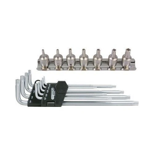 Bit-Stecknuss- und Winkelstiftschlüssel-Satz für Fünfstern-Schrauben 16-tlg