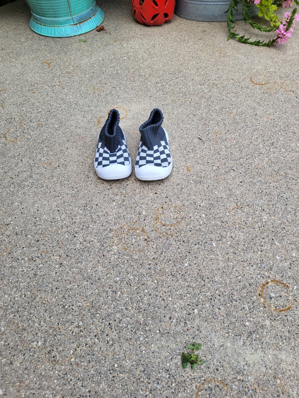 SAOLA Scarpe calzino sneakers Eashi unisex bambino suola gomma bianco e grigio taglia 3 5