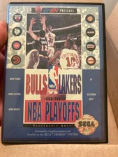 Bulls vs Lakers and the NBA Playoffs Sega Genesis 1991 Tested No Manual