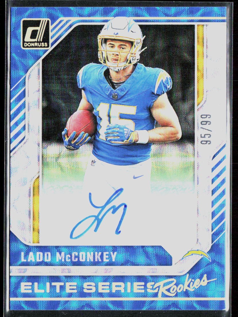 2024 Donruss #3 Ladd McConkey The Elite Series Rookies Autographs #/99