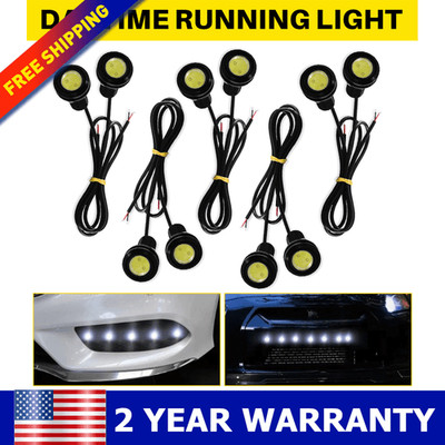 White DC 12V For Eagle Eye LED Daytime Backup Running DRL Light Car Auto Lamp US