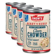 SnowS New England Clam Chowder, 15 Oz Can - 1...