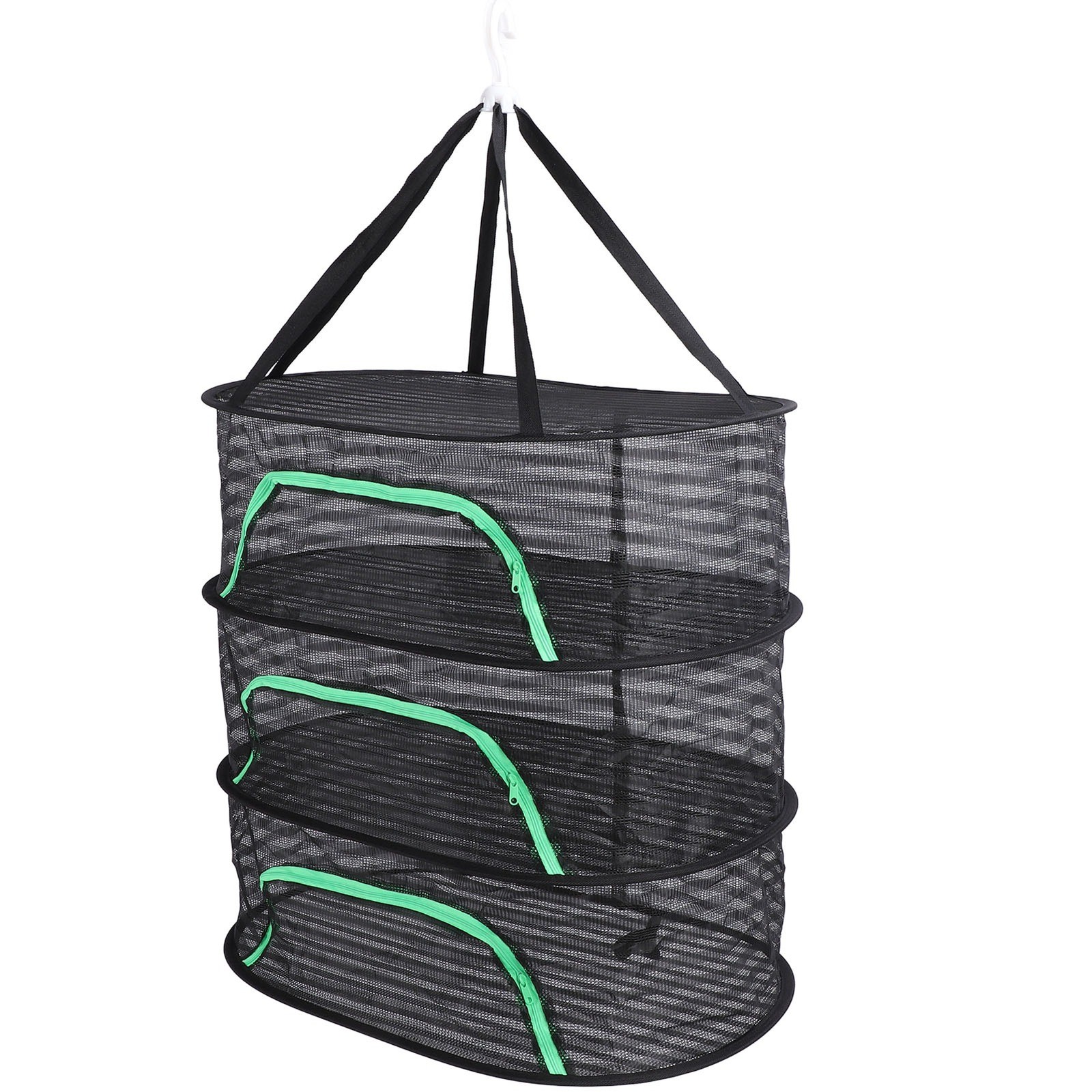 »Hanging Drying Mesh Multifunctional Foldable Windproof Hook Space Saving