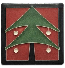 Motawi Tileworks 4x4 Christmas Tree- Red 