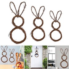Ghirlanda di coniglietti di primavera di Pasqua pieghevole per casa, vacanze,