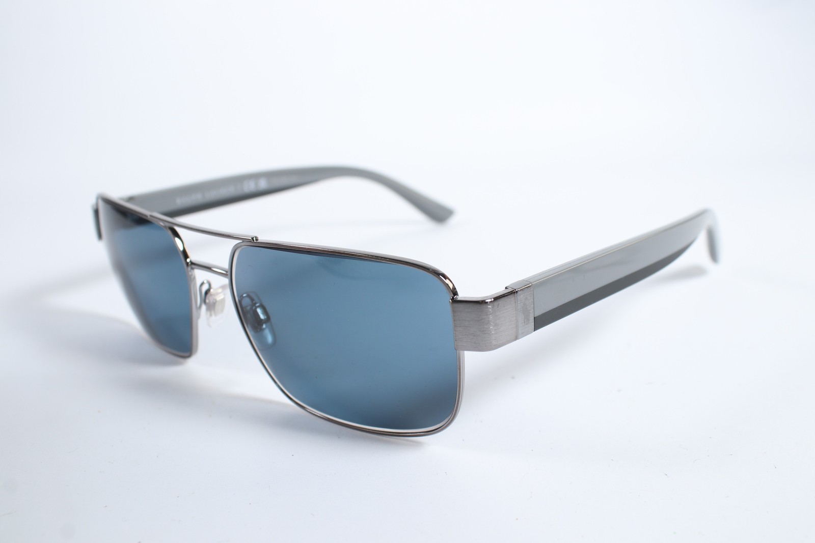 Ralph Lauren PH 3161 Hombres Plata 9266/87 Borde Completo Metal Gafas Anteojos Fr...