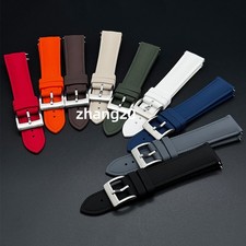 FKM 18 19 20 21 22 23 24mm Watch Band Strap Soft Rubber Bracelet Quick Release