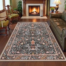 Washable Area Rugs 5x7, Boho Vintage Rugs for Living Room Non Slip, Vintage