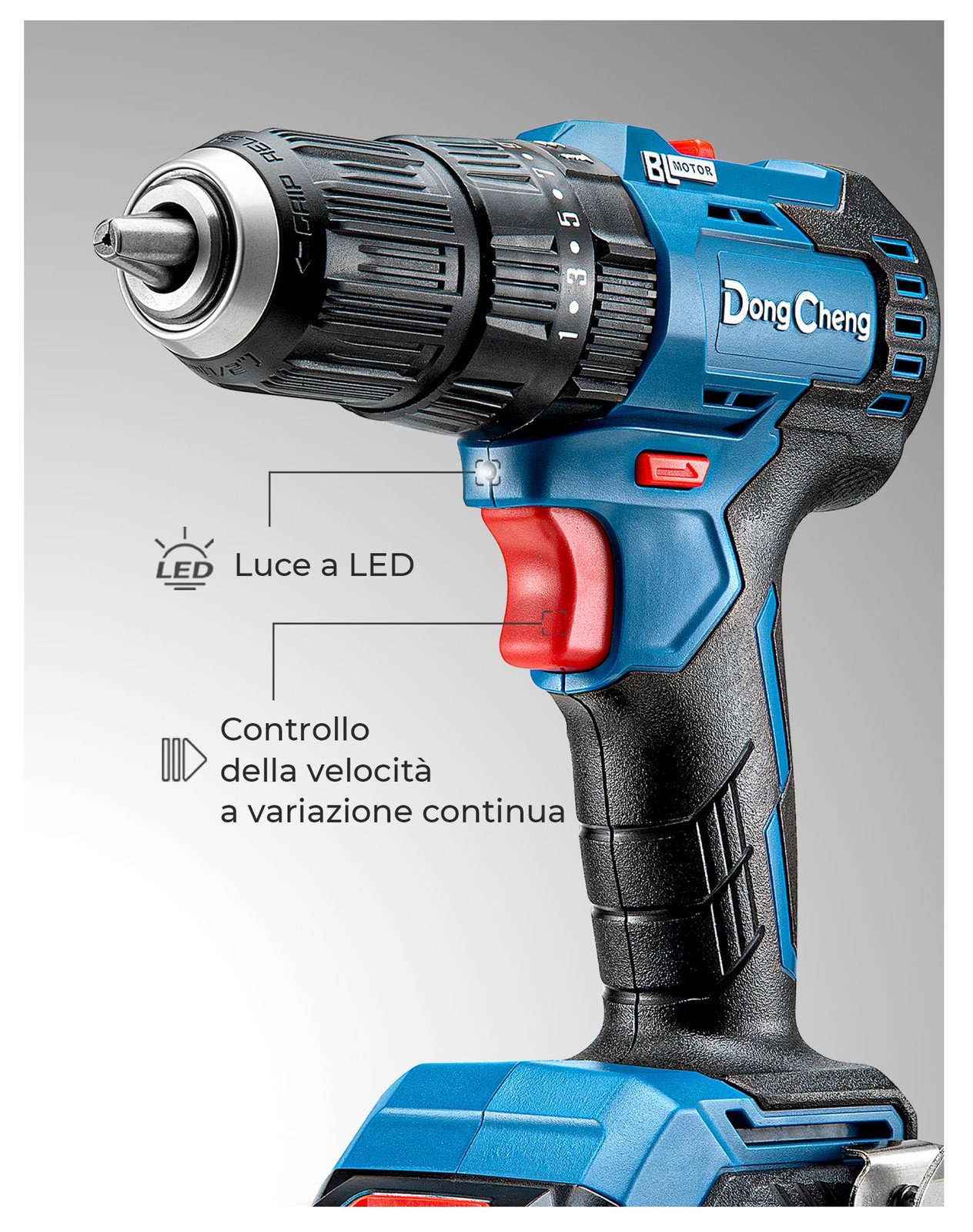 Trapano Avvitatore 20V Brushless con 2 Batterie foto 6