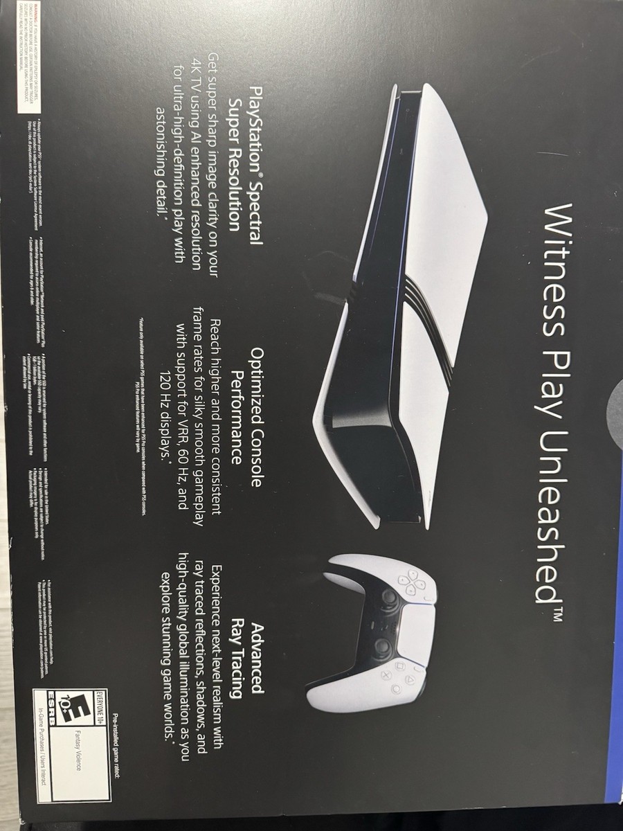 Sony PlayStation 5 Pro PS5 2TB White Console Gaming System CFI