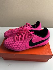 Nike Jr Tiempo Legend 8 Club MG Pink Soccer Cleats Boots Youth 4.5Y AT5881-600