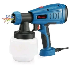 Enhulk Paint Sprayer, 550W Hvlp Spray Gun, Electric Paint Gun with 4 Nozzles