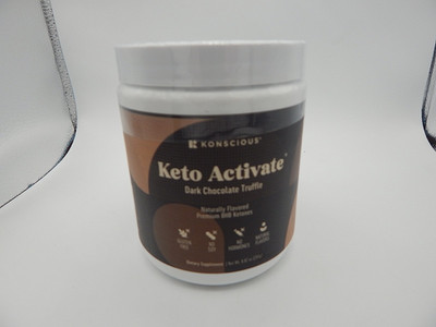 Konscious Keto Activate Supplement Dark Chocolate Truffle BHB Ketones 8.8oz